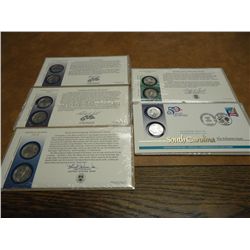 5-US MINT 50 STATE QUARTERS FDC'S