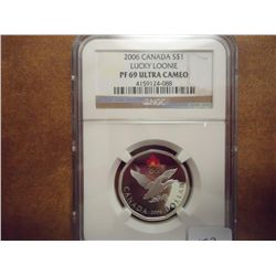 2006 SILVER CANADA LUCKY  LOONIE NGC PF69 ULTRA