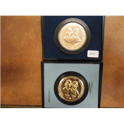 2 US  MINT AMERICAS 1ST MEDALS 1973 AMERICAN