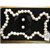 Image 1 : FRESHWATER PEARL NECKLACE AND EARRING SET