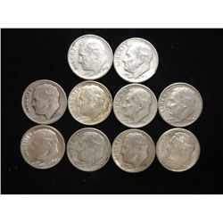 SILVER 10 ROOSEVELT DIMES 90%