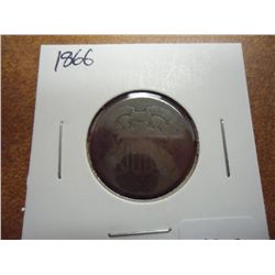 1866 US TWO CENT PIECE