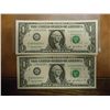 Image 1 : 2-2003-A $1 FRN'S LOW CONSECUTIVE SERIAL 'S (UNC)