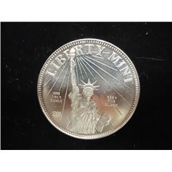 1 OZ. .999 SILVER ROUND 1986 LIBERTY MINT