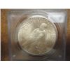 Image 2 : 1925 PEACE SILVER DOLLAR PCGS MS63 OLD GREEN