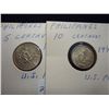 Image 1 : 1944 US/PHILIPPINES  5 & SILVER 10 CENTAVOS