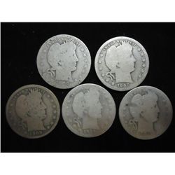 1906-D,08-D,09-D,14 & 16-D BARBER QUARTERS