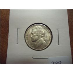 1945-P 35% SILVER JEFFERSON WAR NICKEL UNC