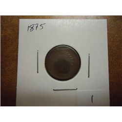 1875 INDIAN HEAD CENT SEMI KEY DATE