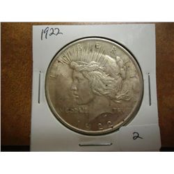 1922 PEACE SILVER DOLLAR