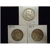 Image 1 : 1952-D,58-D & 61-D FRANKLIN HALF DOLLARS