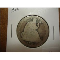 1876 SEATED LIBERTY HALF DOLLAR