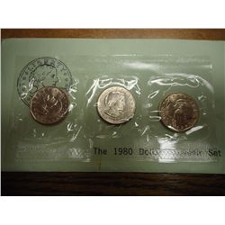 1980 P/D/S SBA DOLLAR SOUVENIR SET
