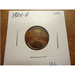 1924-D LINCOLN CENT UNC