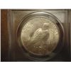 Image 2 : 1923 PEACE SILVER DOLLAR PCGS MS62