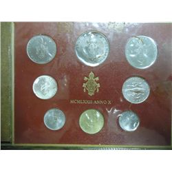 1972 VATICAN 8 COIN PROOF SET