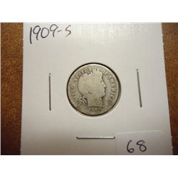 1909-S BARBER DIME