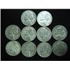 Image 1 : 10 ASSORTED 35% SILVER JEFFERSON WAR NICKELS