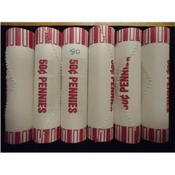 6 ROLLS OF 2009-D LINCOLN FORMATIVE YEARS CENT UNC