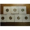 Image 1 : 1911,13,14,17,18,19 & 20 CANADA SILVER  5 CENTS