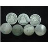 Image 1 : 7 ASSORTED 1840'S SEATED LIBERTY DIMES