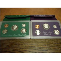 1985 & 1996 US PROOF SETS (WITH BOXES)
