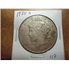 Image 1 : 1935-S PEACE SILVER DOLLAR