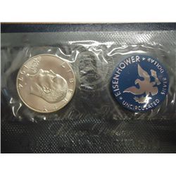 1974-S IKE SILVER DOLLAR UNC (BLUE PACK)