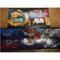 5 US MINT 50 STATE QUARTERS P & D UNC SETS