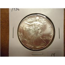 1986 AMERICAN SILVER EAGLE UNC