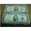 Image 1 : 1953-A $5 SILVER CERTIFICATE & 1963 $5 US  NOTE