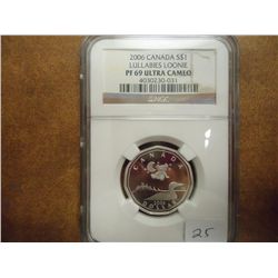 2006 CANADA SILVER LULLABIES LOONIE NGC PF69