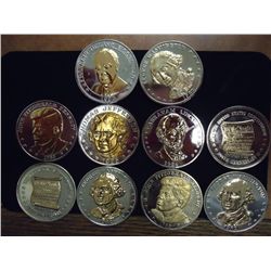 10 GOLD ENHANCED DOUBLE EAGLE TOKENS