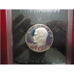 1971-S IKE SILVER DOLLAR PROOF (BROWN PACK)