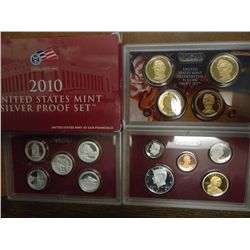 2010 US SILVER PROOF SET (WITH BOX) 14 PIECES