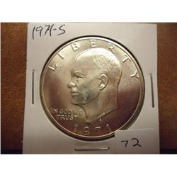 1971-S IKE SILVER DOLLAR UNC