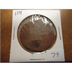1774-GERMAN STATES (HESSE-CASSEL) 8 HELLER