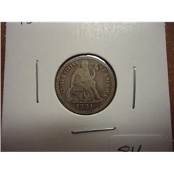 1881 SEATED LIBERTY DIME (VERY FINE)