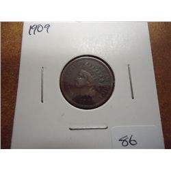 1909 INDIAN HEAD CENT FINE