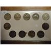 Image 2 : SET OF 11-1942-45 35% SILVER JEFFERSON WAR NICKELS