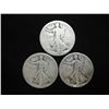 Image 1 : GET YOUR SILVER HERE  3 WALKING LIBERTY HALVES