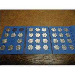 PARTIAL ALBUM OF 1964-85 KENNEDY HALF DOLLARS