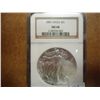 Image 1 : 2001 AMERICAN SILVER EAGLE NGC MS68