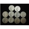 Image 2 : 10 ASSORTED 1940'S MERCURY DIMES