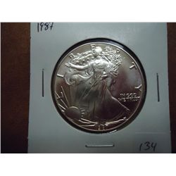 1987 AMERICAN SILVER EAGLE UNC