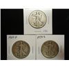 Image 1 : 1919,29-D & 34-S WALKING LIBERTY HALF DOLLARS