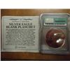 Image 2 : ERROR AMERICAN SILVER EAGLE BLANK PLANCHET ICG MS