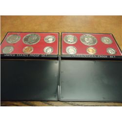 1975 & 1976 US PROOF SETS (WITH NO BOXES)