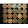 Image 2 : 20 ASSORTED 1890'S INDIAN HEAD CENTS