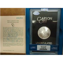 1883 -CC GSA MORGAN SILVER DOLLAR (UNC) NGC MS66